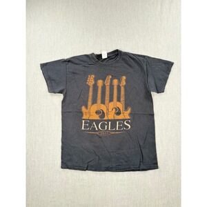 Eagles 2018 North American Tour Shirt Mens Medium Black Guitar Graphic Concert